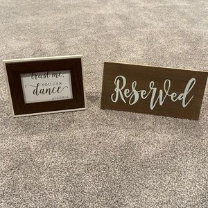 Wedding signs